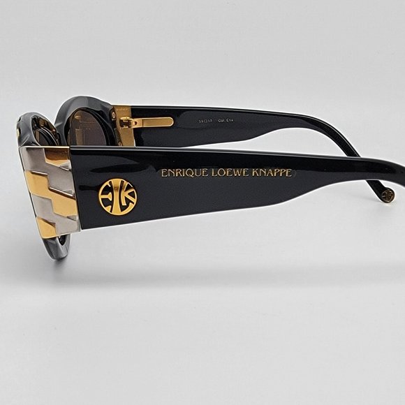 Enrique Loewe Knappe Terpsichore Col. E14 Platinum 22K GP Sunglasses Italy 59mm main image 6